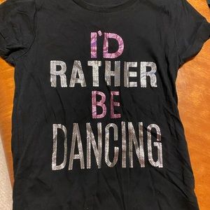 Girls AéRopostale I’d rather be dancing T-shirt